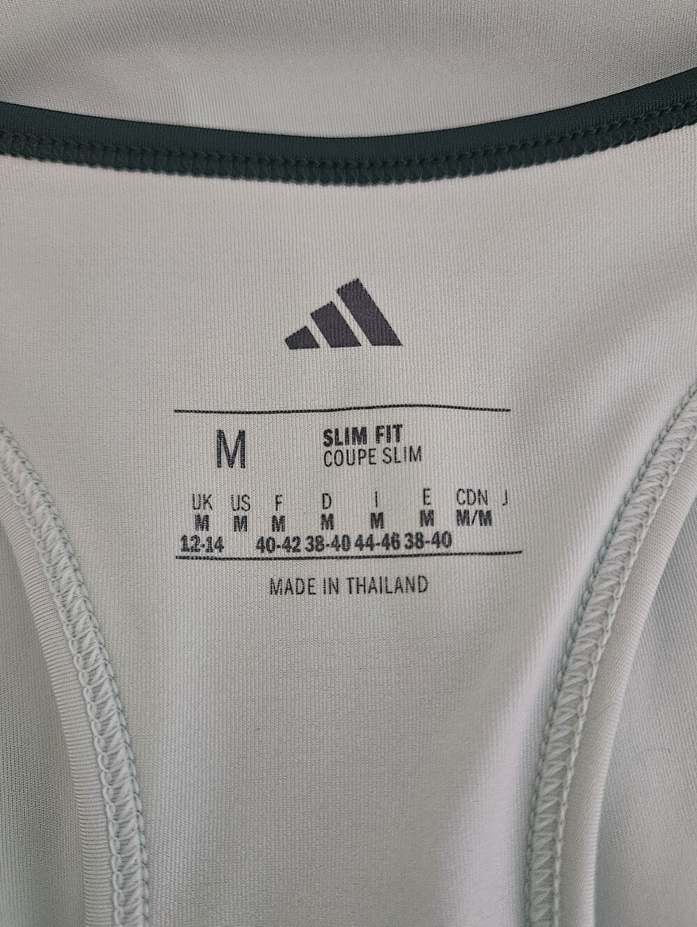 adidas Mint Green Racerback Tank Dress with Dark Trim - Picture 6 of 7